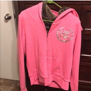 VS pink hoodie
